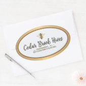 Nom, logo et emplacement de la société étiquette d (Enveloppe)