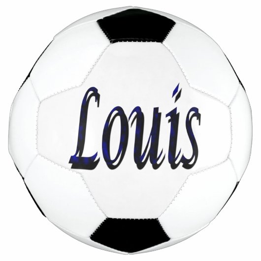 Nom Louis Bleu Et Noir, Soccerball (Devant)
