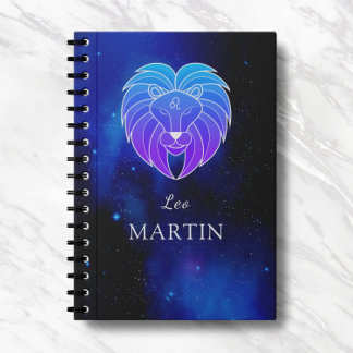Nom magique avec signe Zodiaque Carnet Leo