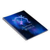 Nom magique avec signe Zodiaque Carnet Sagittarius (Côté Droit)