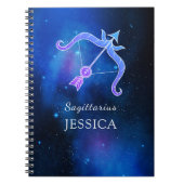 Nom magique avec signe Zodiaque Carnet Sagittarius (Devant)