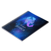 Nom magique avec signe Zodiaque Carnet Scorpio (Côté gauche)