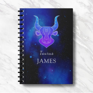 Nom magique avec signe Zodiaque Carnet Taurus