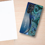 Nom manuscrit Fractal Blue moderne<br><div class="desc">Cette conception est également disponible sur d'autres modèles de téléphone. Choisissez Type de périphérique pour voir d'autres iPhone, Samsung Galaxy ou coques Google. Certains styles peuvent être modifiés en sélectionnant Style si c'est une option. Cette conception peut être personnalisée dans la zone fournie en modifiant la photo et/ou le texte....</div>