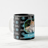 Nom masculin de chat de souris et tasses de café (Devant gauche)