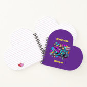 Nom Mère Fils Patineur Cœur Violet Cahier (Intérieur)