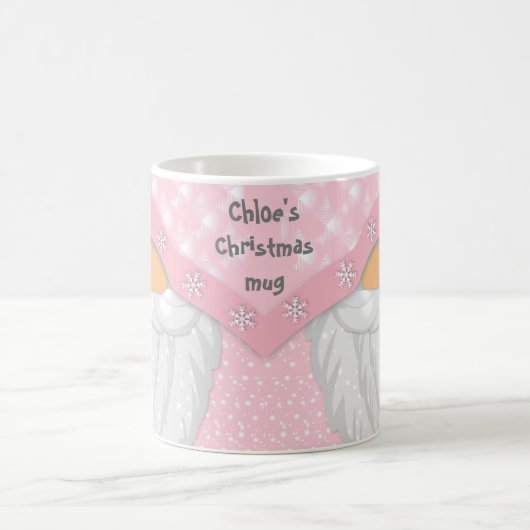 Nom mignon Pink Christmas Gnome Mug (Centre)