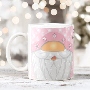 Nom mignon Pink Christmas Gnome Mug