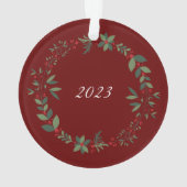 Nom mignonne Teddy Christmas Tree Bourgogne (dos)