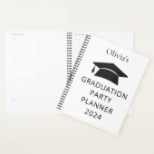 Nom minimal 2024 Graduation Party Planner (Devant avec enveloppe)