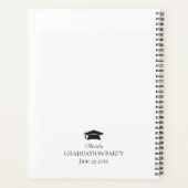 Nom minimal 2024 Graduation Party Planner (Dos)