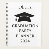 Nom minimal 2024 Graduation Party Planner (Devant)
