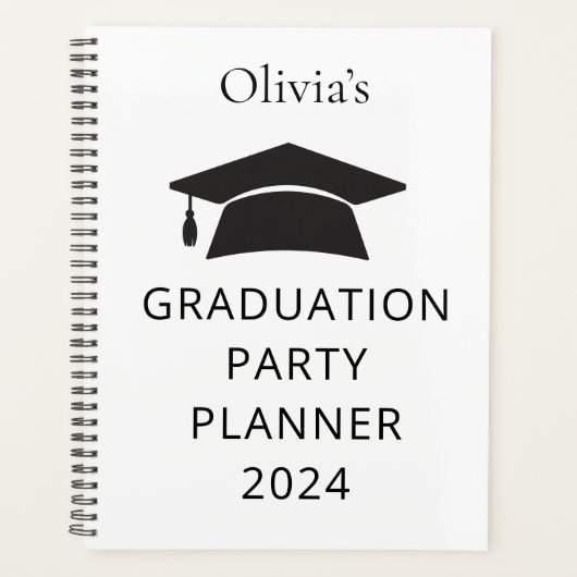 Nom minimal 2024 Graduation Party Planner (Devant)