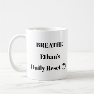 Nom minimaliste personnalisé Mug pour le calme quo