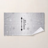 Nom MODÈLE, décoratif, personnalisable (Serviette à main)