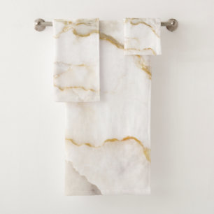Nom moderne Gold Look Marble Motif