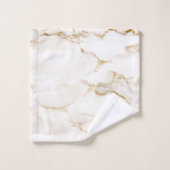 Nom moderne Gold Look Marble Motif (Gant de toilette)