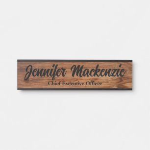Nom moderne Plaque Grain de bois Panneau de porte 