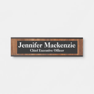 Nom moderne Plaque Grain de bois Panneau de porte 