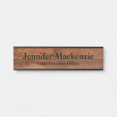 Nom moderne Plaque Grain de bois Panneau de porte  (Devant)