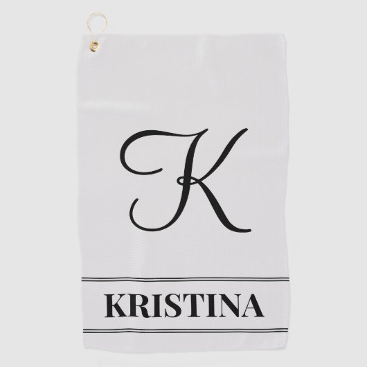 Nom modifiable luxueux et première serviette de go (Devant)