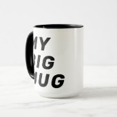 Nom, Mon GRAND Mug 15oz Tasse à Café (Devant gauche)