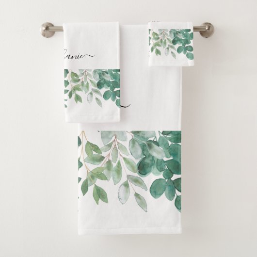 Nom Monogram Eucalyptus Vert (En situation)