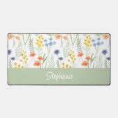Nom monogramme à fleurs sauvages aquarelle jaune v (Recto)