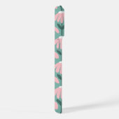 Nom Monogramme Bas Fleurs Vintage Rose Vert (Côté droit)
