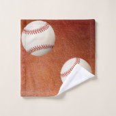 Nom monogramme baseball softball salle de sport (Gant de toilette)