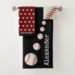 Nom monogramme baseball softball sport bain remorq