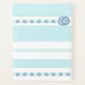 Nom Monogramme Bleu 2025 Moderne (Dos)