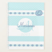 Nom Monogramme Bleu 2025 Moderne (Devant)