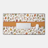 Nom Monogramme Bois Champignon Feuilles Automnales (Clavier et souris)