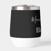 Nom monogrammé Boisson de maman Noir Blanc (Avant)