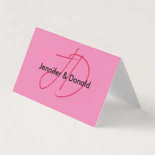 Nom monogramme de script classique tendance