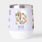 Nom monogramme du collage photo de la lavande (Arrière)