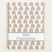 Nom monogramme gris or rose arc-en-ciel (Devant)