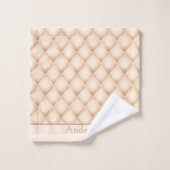 Nom monogramme Initiales Champagne Cadeau (Gant de toilette)
