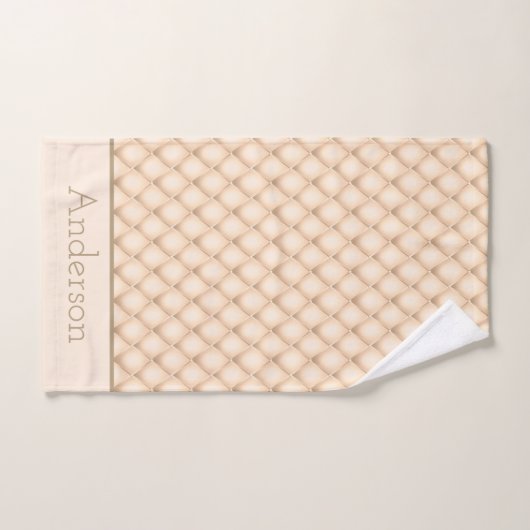 Nom monogramme Initiales Champagne Cadeau (Serviette à main)