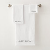 Nom monogramme moderne noir et blanc (En situation)