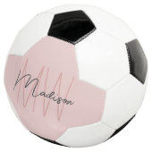 Nom Monogramme moderne Script Blush Pink (3/4)