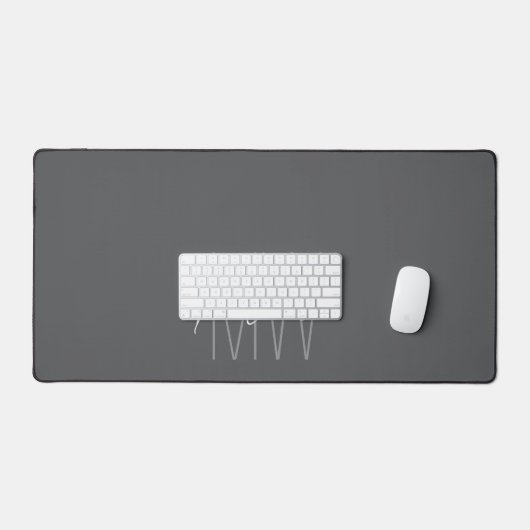 Nom Monogramme moderne Script Grey (Clavier et souris)