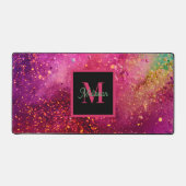 Nom Monogramme Pailleté Couleurs Modernes (Recto)