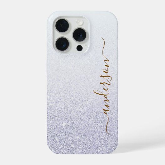 Nom monogrammé pailleté élégant (Verso)