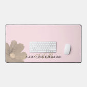 Nom Monogramme Pastel Rose Or Élégant Chic (Clavier et souris)