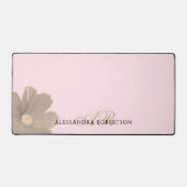 Nom Monogramme Pastel Rose Or Élégant Chic (Recto)