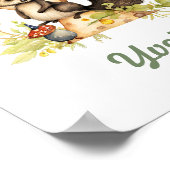 Nom monogramme Poster pépinière Lettre boisée Y (Coin)