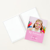 Nom monogramme rose du carnet de croquis (Intérieur)