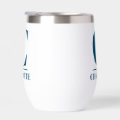 Nom monogramme simple Personnalisé (Droite)
